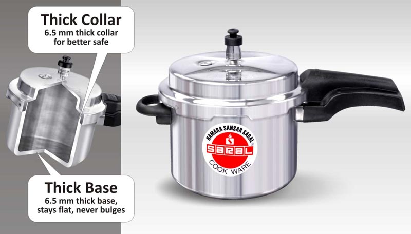 Saral pressure discount cooker 3 litre