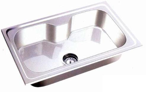 Polished Stone Single Big Bowl Sink, for Bathroom, Kitchen, Color : Silver