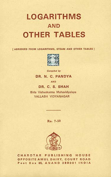 Logarithms and Other Tables book, Paper Type : Four color Jacket Cover