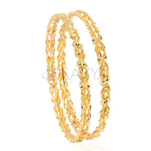 10gm Polished gold bangles, Occasion : Casual Wear, Party Wear, Wedding Wear