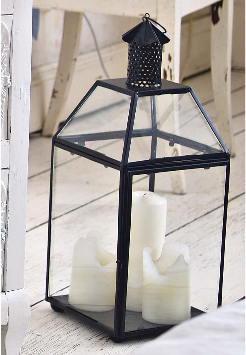 YASH INDIA Lantern Pillar Holder, Style : Coated Black