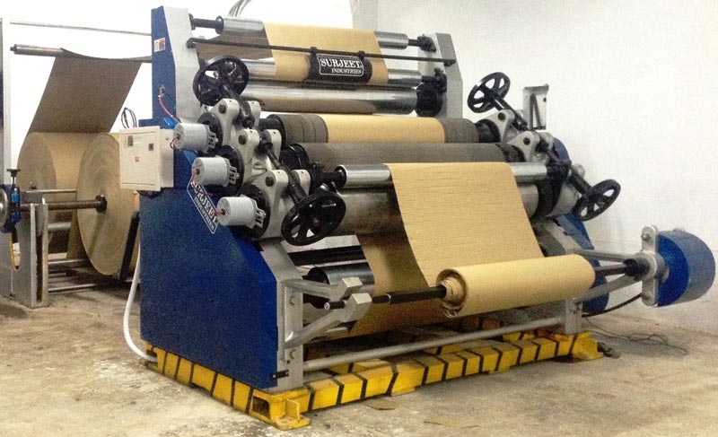 Oblique Single Face Paper Corrugating Machine