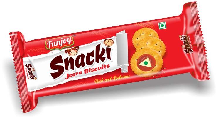 Funjoy Snack Jeera Biscuits, Packaging Type : carton