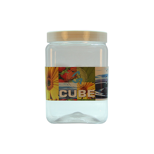 Cube jar plastic cap 2000ml