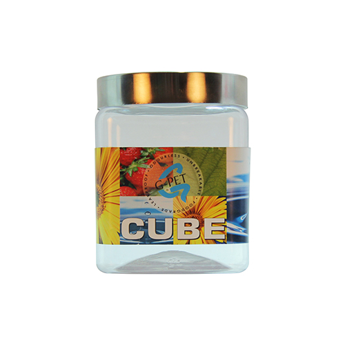 Cube jar steel cap 1000ml