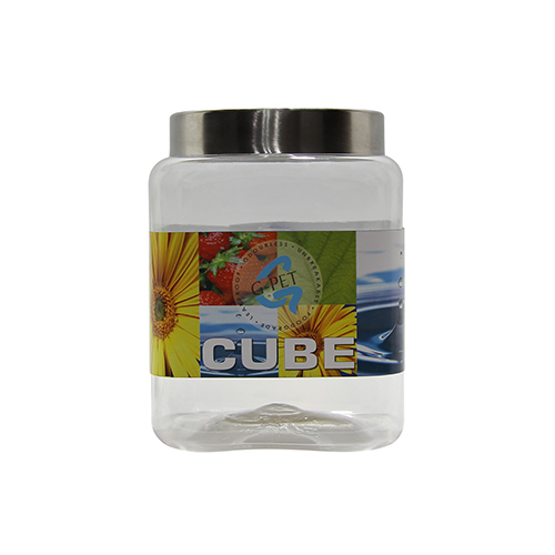 Cube jar steel cap 1500ml