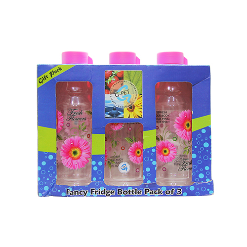Fancy Bottle Pink Tset Plastic Cap