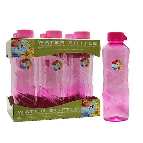 Poppy Pink Tray With Bottle