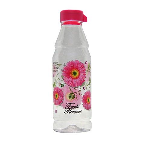 Rose Bottle Pink 1000ml Plastic Cap