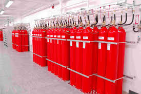 Light Red Fire Suppression Systems, for Industry