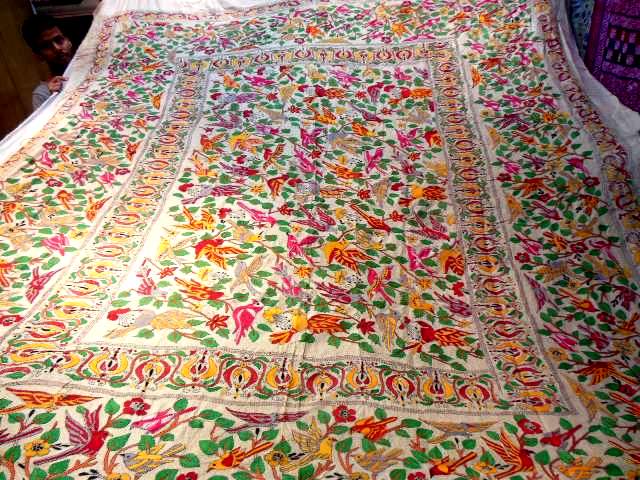 Silk Kantha Bed Covers