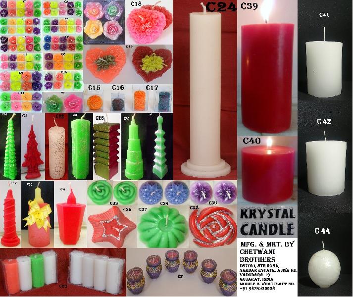 Decorative Fancy Pillar Floating & Tealight Candles
