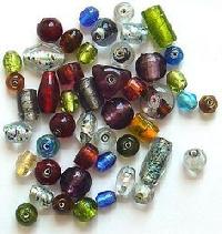 Silver Foil Beads