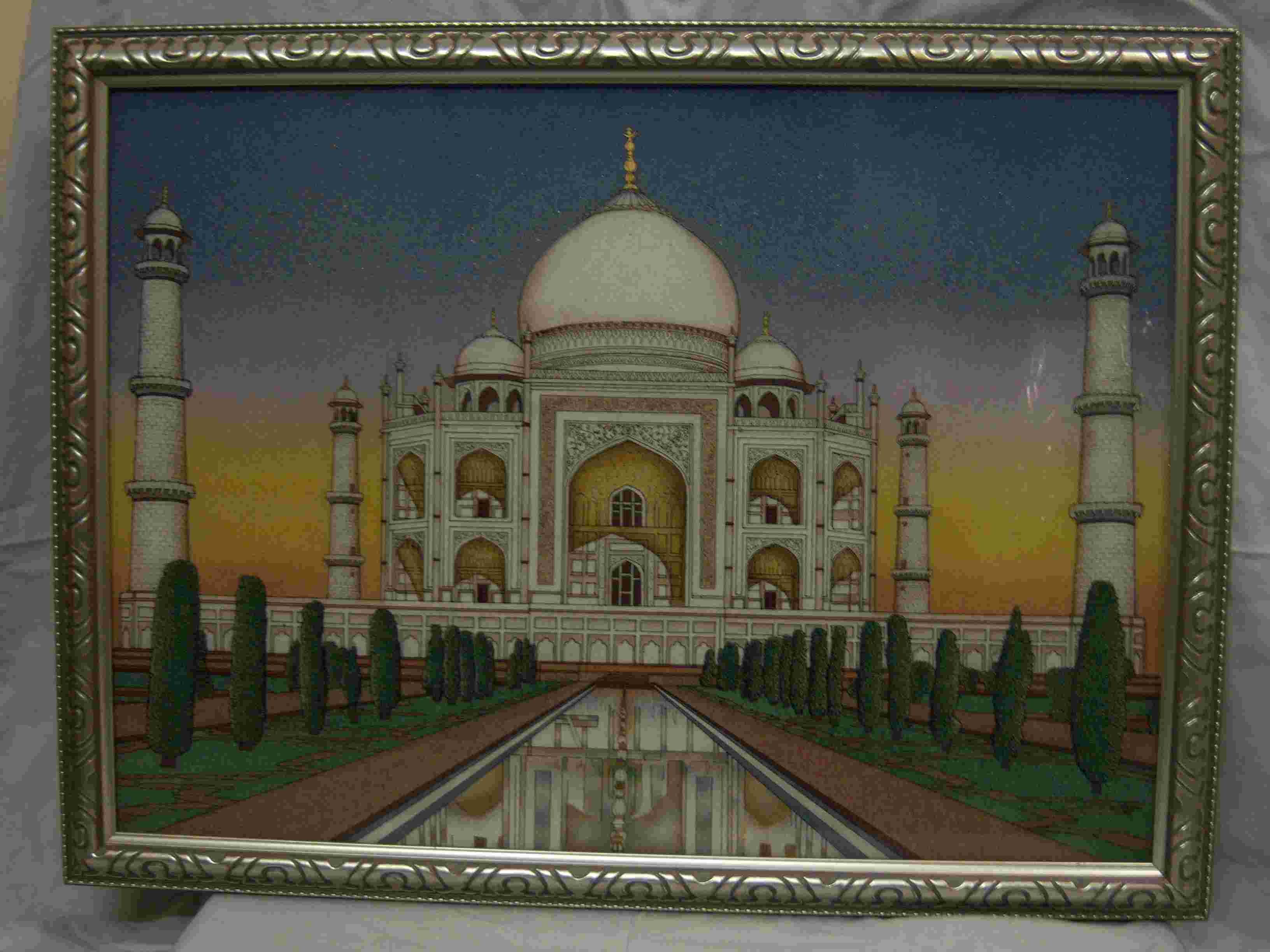 Gemstones Taj Painting