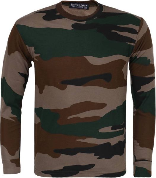 Pooja Half Sleeve camouflage t shirt, Occasion : Casual Wear