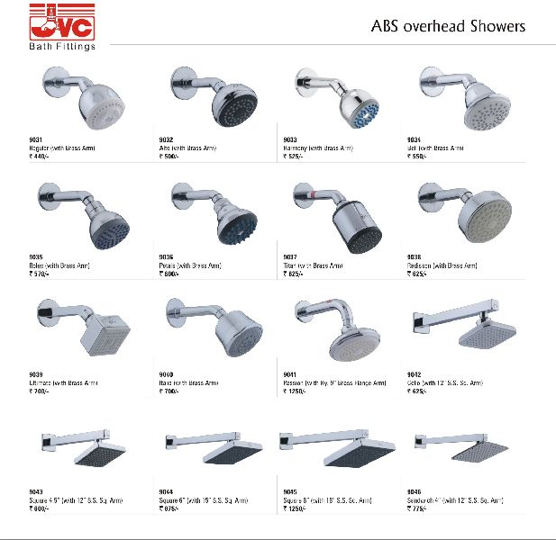 ABS Overhead Showers