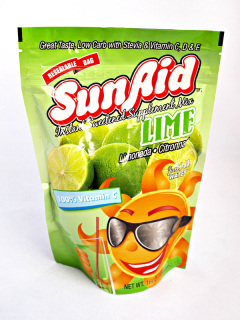 Sun Aid Lime pouches