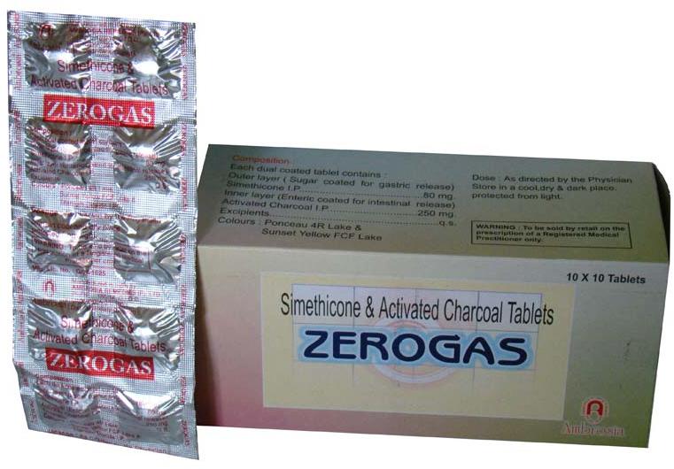Dual Coated Activated Charcoal Tablets