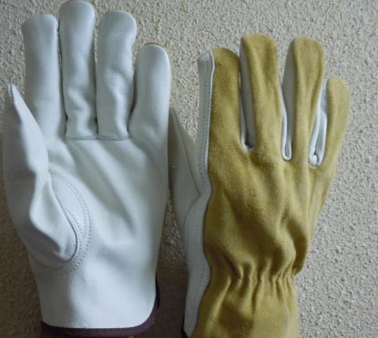 Cow Grain Split Leather Gloves