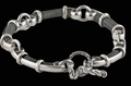 Leather Silver Bracelet