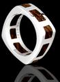 Squares Bocote Wood Ring