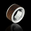 Thick Round Bocote Wood Ring