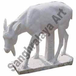Marble Goat Statue