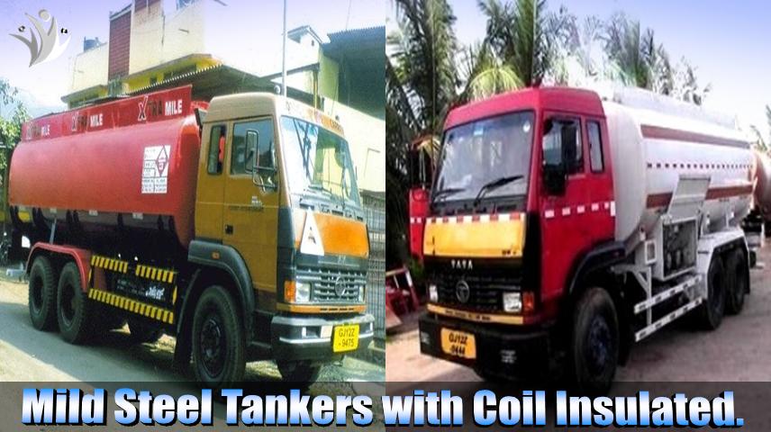 Mild Steel Tankers with Coil Insulated