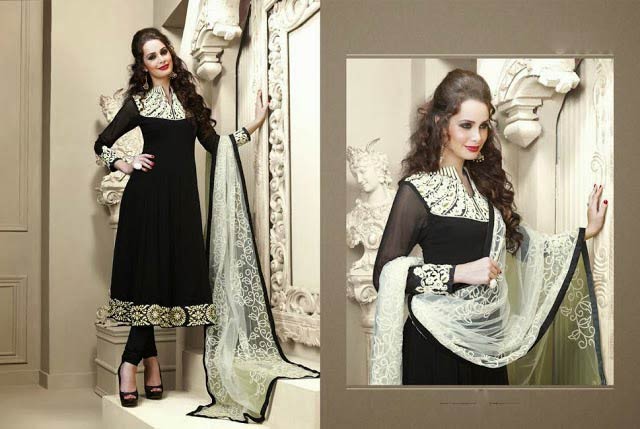 Anarkali Style Churidar Kameez