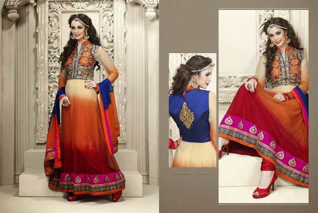 Anarkali Style Churidar Kameez