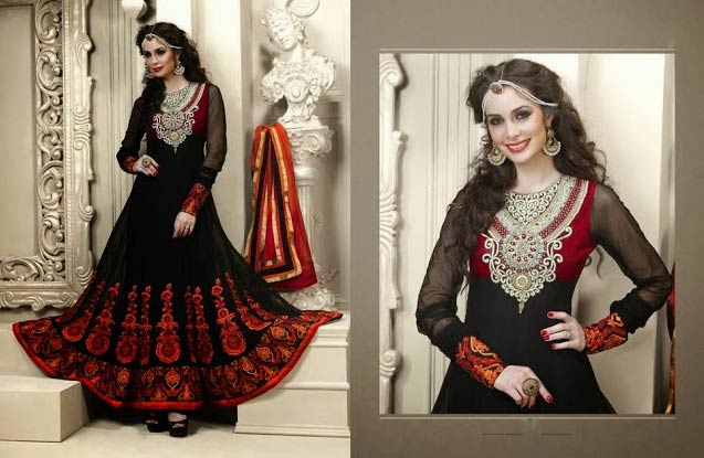 Anarkali Style Churidar Kameez