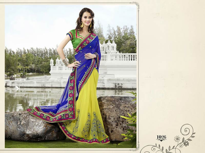 Embroidered Party Wear Saree