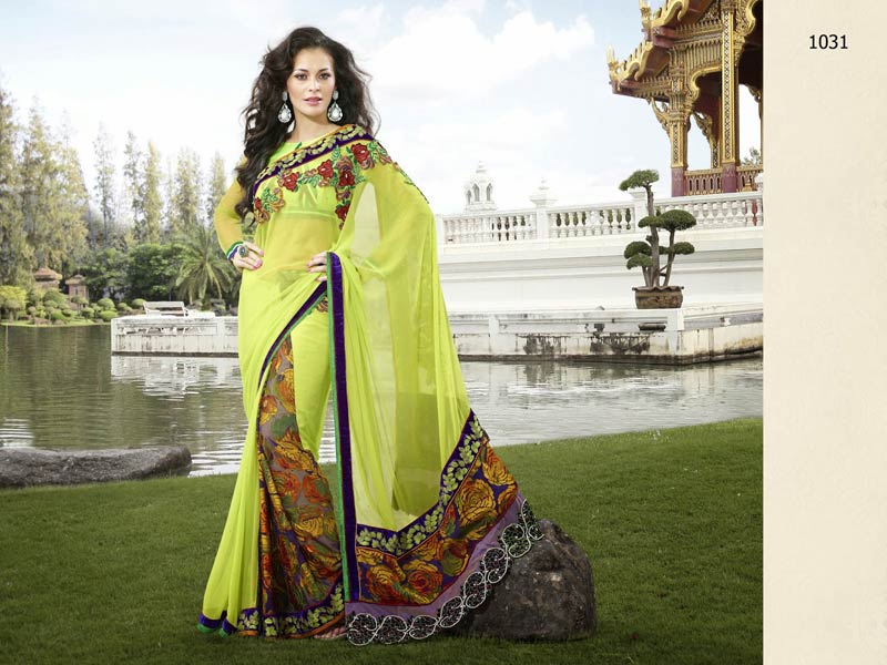 Attractive Magnificent Party Wear Embroidered Saree