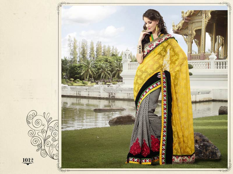 Dhanashree Embroidered Party Wear Saree