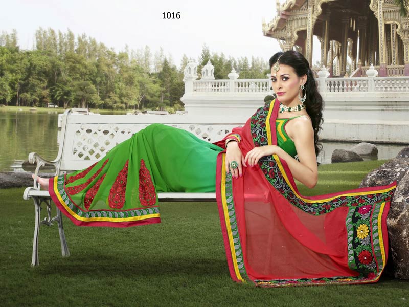 Party Wear  Embroidered Saree