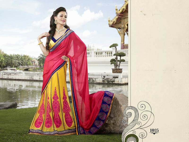 Party Wear Embroidered Saree