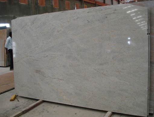 Kashmir White Leather Finish Granite Slabs