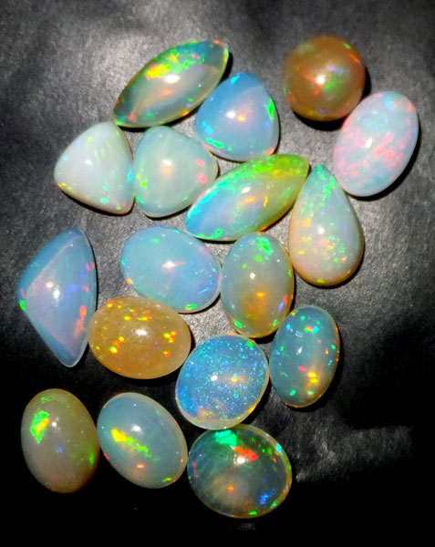 Cabochon Ethiopian Fire Opal Gemstones