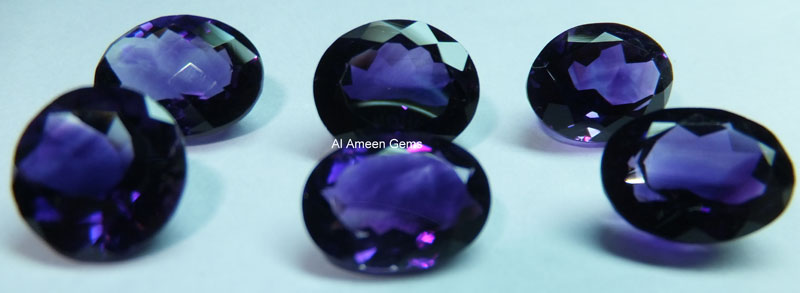 Faceted Amethyst Gemstones