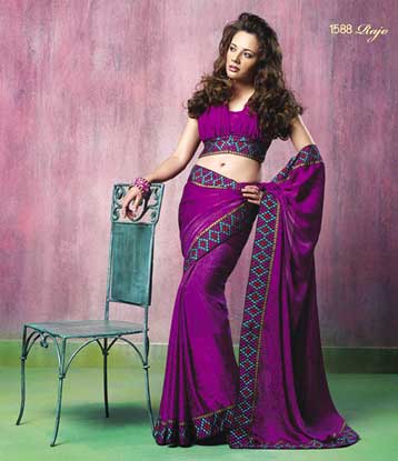 Jacquard Crepe Saree