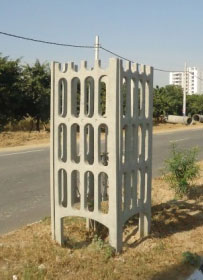 Rectangular Polished Concrete Tree Guards, for Garden, Park, Road, Width : 625 mm