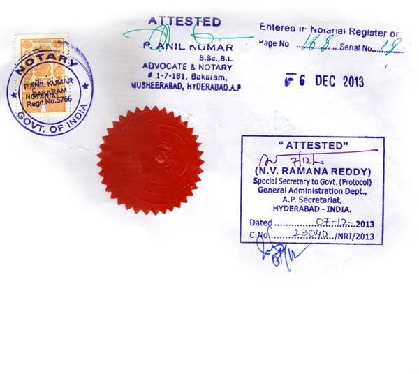 Home Department Attestation Services in India