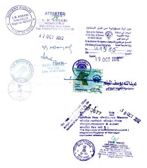 Kuwait Embassy Attestation Services in India