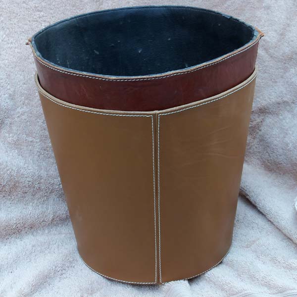 Leather Dustbin