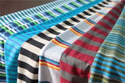 stripe knitted fabrics