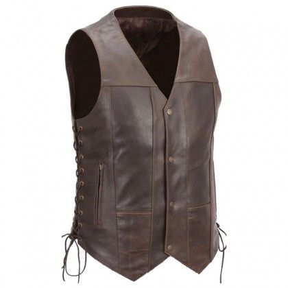Charles Motorcycle Leather Vest