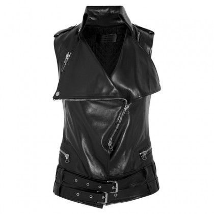 Motorcycle Leather Vest