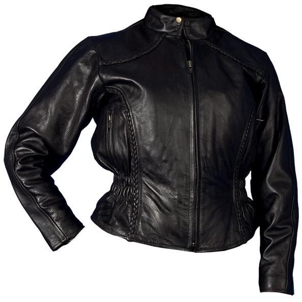 Ladies Leather Jacket-145