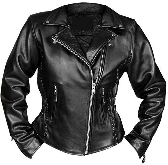 Ladies Leather Jacket-148