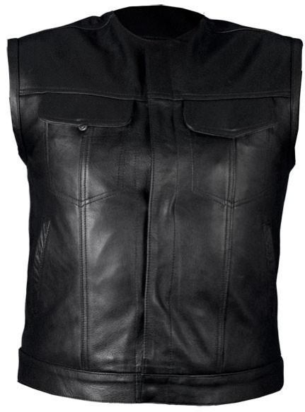 Men Leather vests-0040